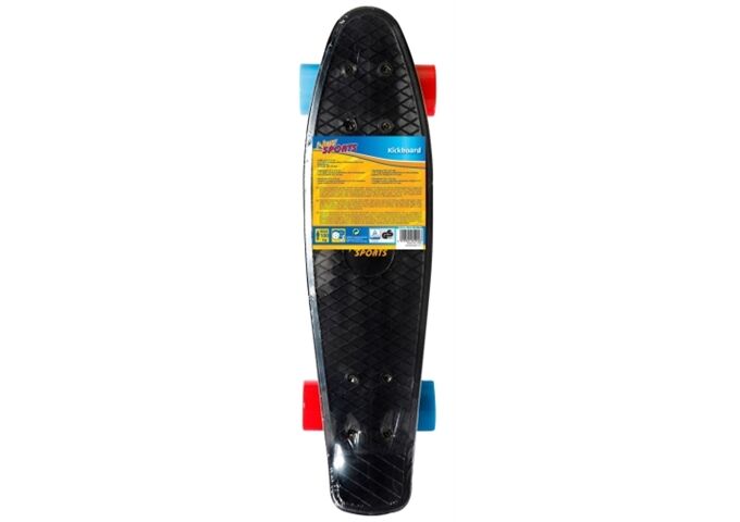 New Sports Kickboard, schwarz blau/orange, ABEC 7