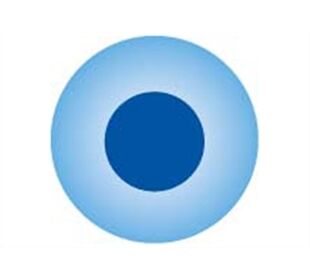 Goki Clickhalbperle Azurblau Mit Blauem