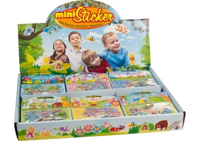 TRENDHAUS Mini Sticker 50er Set 6fach sort.