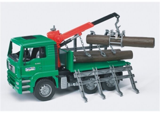 Bruder 02769 MAN Holztransport-LKW mit Ladekran