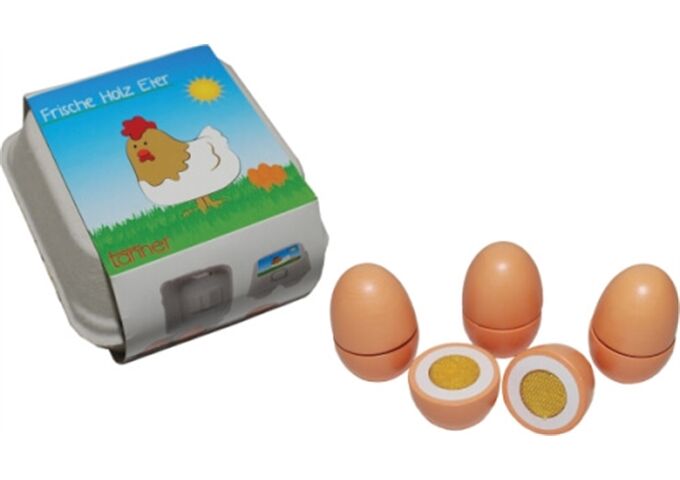 Chr, Tanner Tanner-Eier zum Schneiden aus Holz