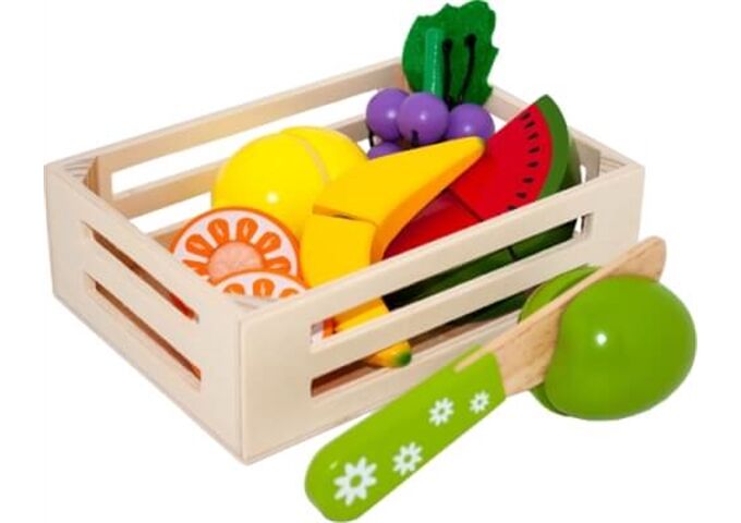 Chr, Tanner Holzobst in Obststeige, 9-teilig, ab 3 Jahre