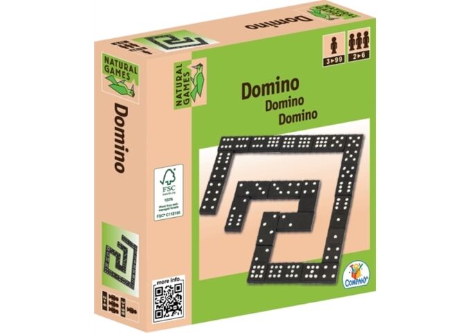 Natural Games Holz Domino, 55 Steine, für 2-6 Spie
