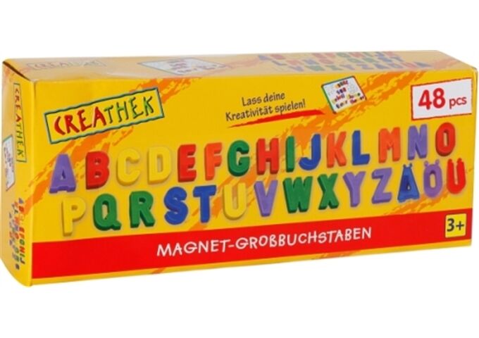 Creathek Magnet Großbuchstaben 48-teilig, ca, 27,1