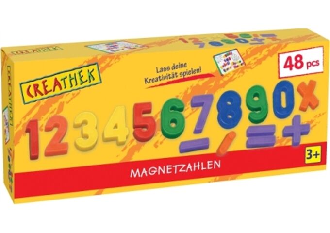 Creathek Magnet Zahlen und Zeichen 48-teilig