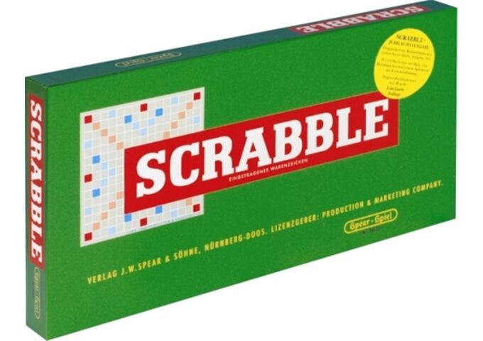 PIATNIK 55011 Scrabble Jubiläumsspiel mit Holzstei