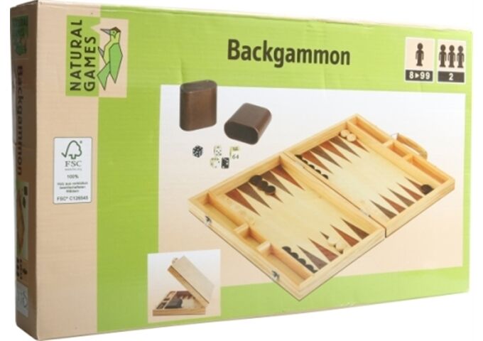 Natural Games Backgammon 38 x 22 x 5 cm