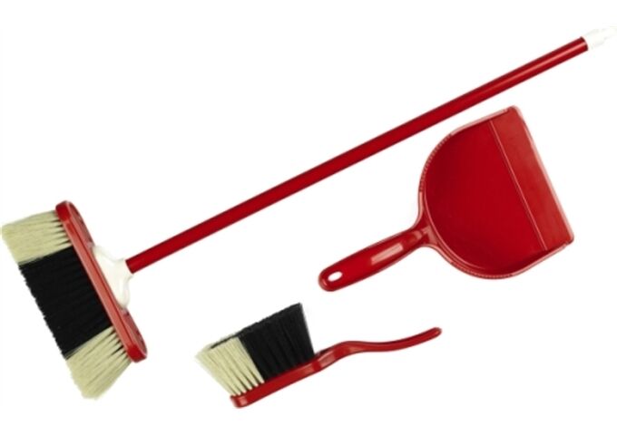 Klein Theo Spiel-Kehrset 3-teilig Kunststoff rot