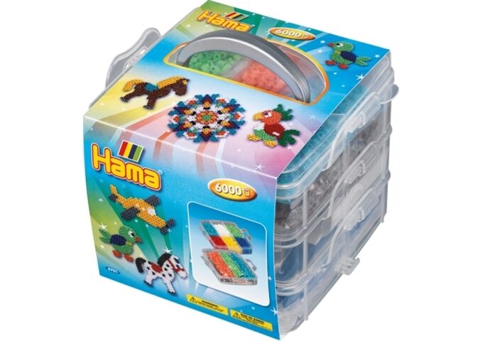 HAMA Aufbewahrungsbox klein mit 6,000 Perlen und 3