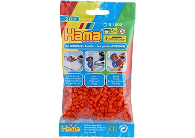 HAMA HAMA Bügelperlen Midi, orange, 1,000 Stück,