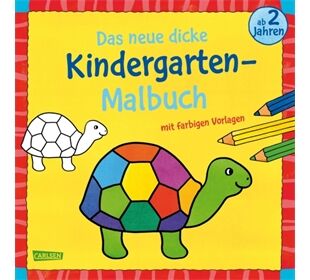 Carlsen Das neue, dicke Kindergarten-Malbuch: Mit farbigen