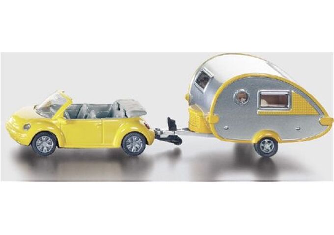 Siku PKW mit Wohnanhänger