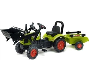 Falk Tret-Traktor Claas Lader + Hänger 2 - 5 Jahre