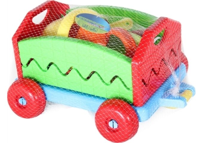 Outdoor active Nachziehwagen mit Eimergarnitur, 6-