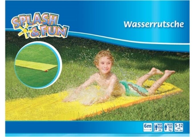 Splash & Fun Wasserrutsche gelb, ca, 600x80 cm, ab