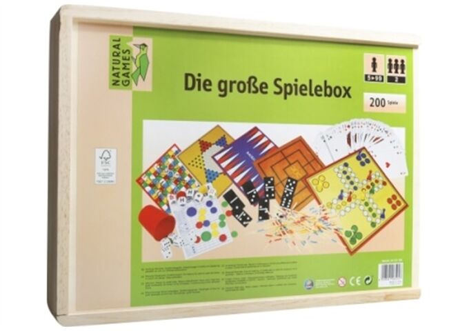 Natural Games NG Holz-Spielesammlung 200 in 1