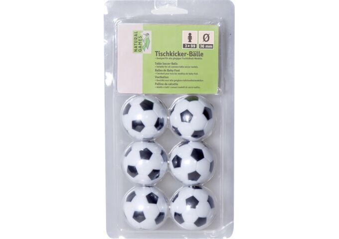 Natural Games NG Ersatz-Fußbälle für Kicker 6St.,