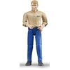Bruder 60006 Mann mit hellem Hauttyp / blauer Hose