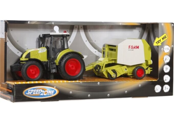 Speedzone SZ Traktor m.Rundballenpresse,L&S,F