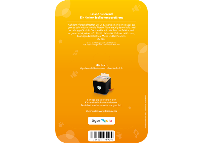 tigerbox tigercard - Liliane Susewind - Ein kleiner Esel ko