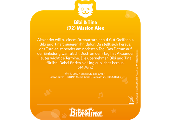 tigerbox tigercard - Bibi & Tina - Mission Alex (Folge 92)