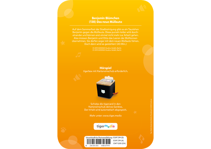 tigerbox tigercard - Benjamin Blümchen - Das neue Müllauto