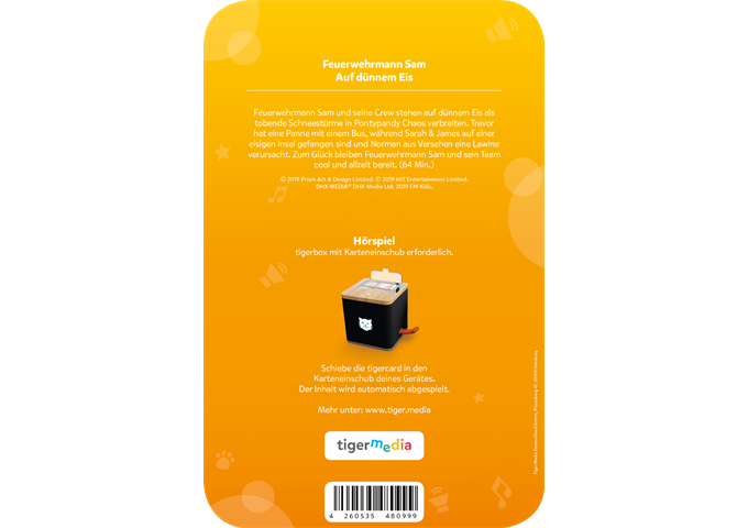 tigerbox tigercard - Feuerwehrmann Sam - Auf dünnem Eis