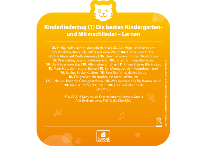 tigerbox tigercard - Kinderliederzug - Folge 2: Die besten