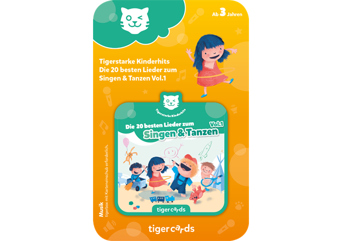 tigerbox tigercard - Die 20 besten Lieder zum Singen & Tanz