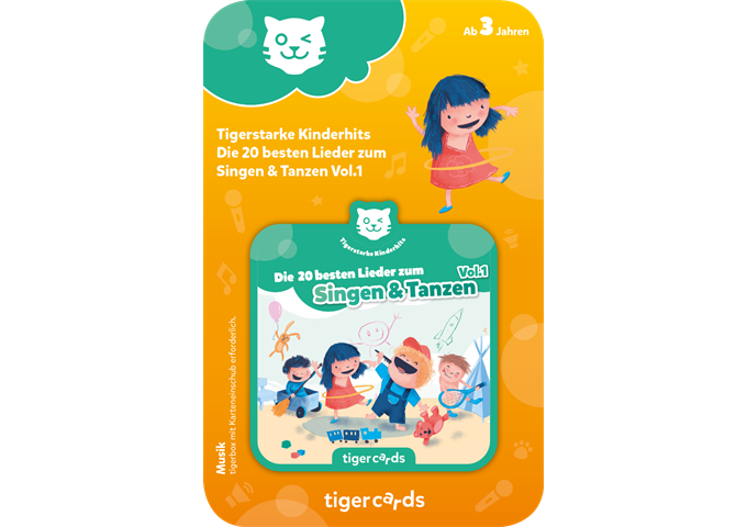 tigerbox tigercard - Die 20 besten Lieder zum Singen & Tanz