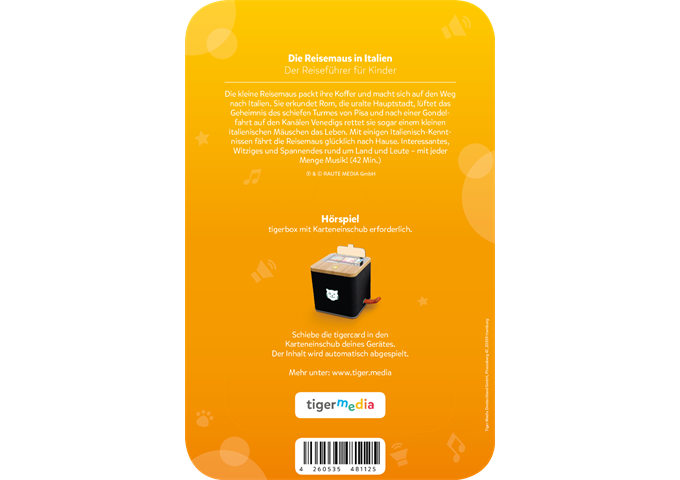 tigerbox tigercard - Die Reisemaus in Italien