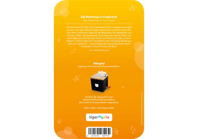 tigerbox tigercard - Die Reisemaus in Frankreich