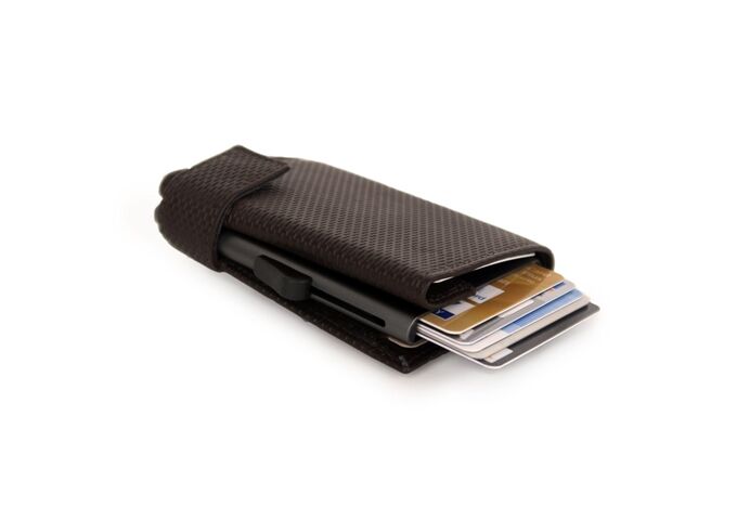 SecWal Kartenetui mit Geldbeutel Dk braun