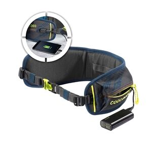 Coocazoo Hüftgurt mit Power Pack, TecCheck Blue