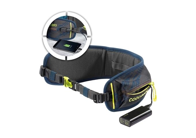 Coocazoo Hüftgurt mit Power Pack, TecCheck Blue