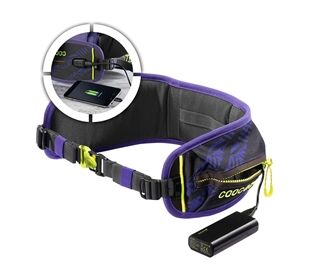 Coocazoo Hüftgurt mit Power Pack, TecCheck Violet