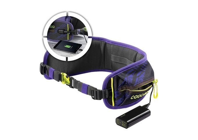 Coocazoo Hüftgurt mit Power Pack, TecCheck Violet