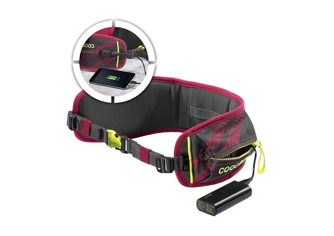 Coocazoo Hüftgurt mit Power Pack, TecCheck Berry