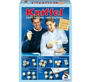Schmidt Spiele 49030 Kniffel mit Lederwürfelbecher