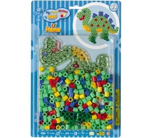HAMA 8909 Bügelperlen Dinosaurier - Blisterset Din