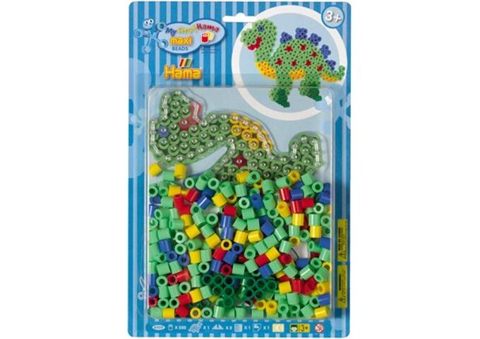 HAMA 8909 Bügelperlen Dinosaurier - Blisterset Din