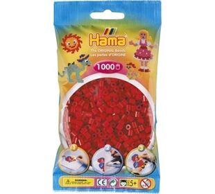 HAMA HAMA Perlen Mittelrot 1.000 Stück
