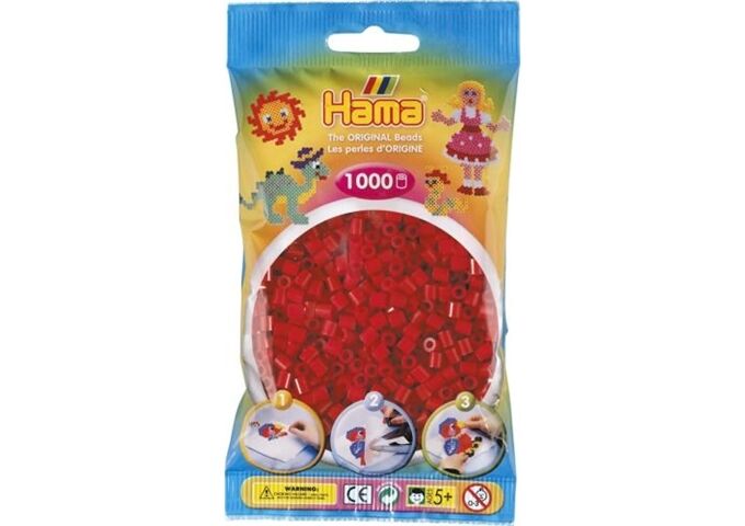 HAMA HAMA Bügelperlen Mittelrot 1.000 Stück