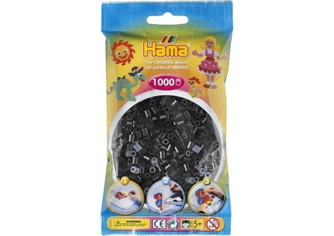 HAMA HAMA Bügelperlen Schwarz 1.000 Stück