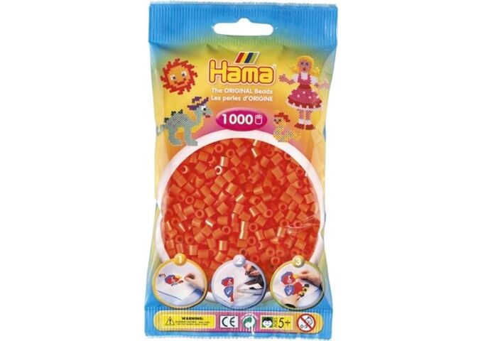 HAMA HAMA Bügelperlen Midi, orange, 1,000 Stück,