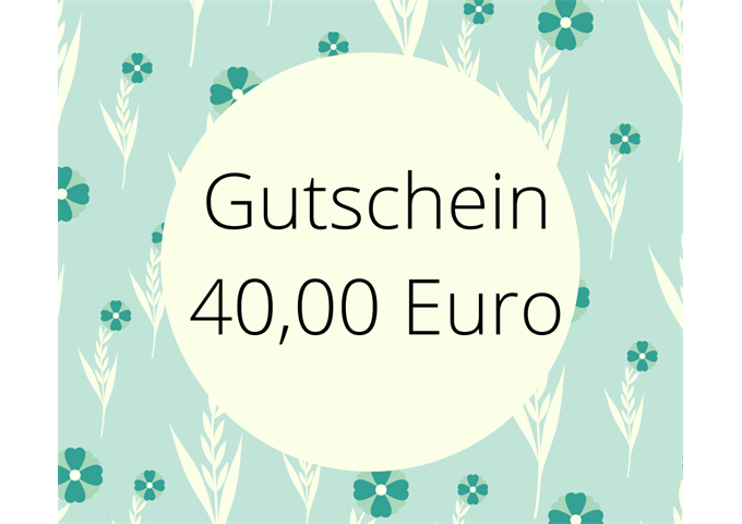  Geschenkgutschein 40€