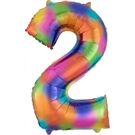 amscan SuperShape 2 Rainbow Splash Folienballon L34 Verpa