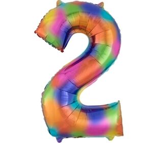 amscan SuperShape 2 Rainbow Splash Folienballon L34 Verpa