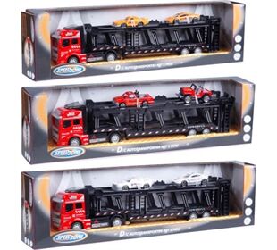Speedzone Speedzone D/C Autotransporter mit 2 PKW, 3-fach so