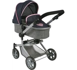 CHIC 2000 Kombi-Puppenwagen Mika Melange Navy